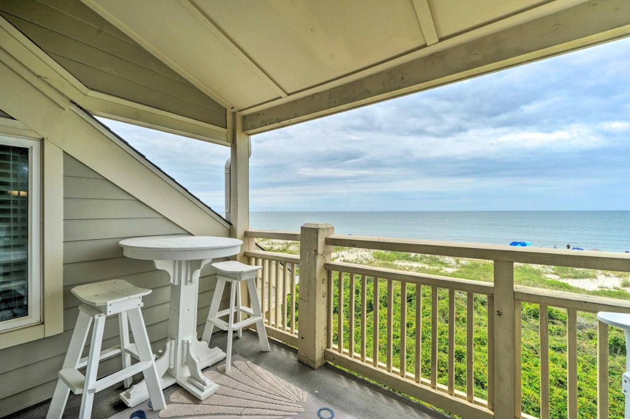 Beachfront Condo With Unobstructed Ocean Views! Ок-Айленд Екстер'єр фото
