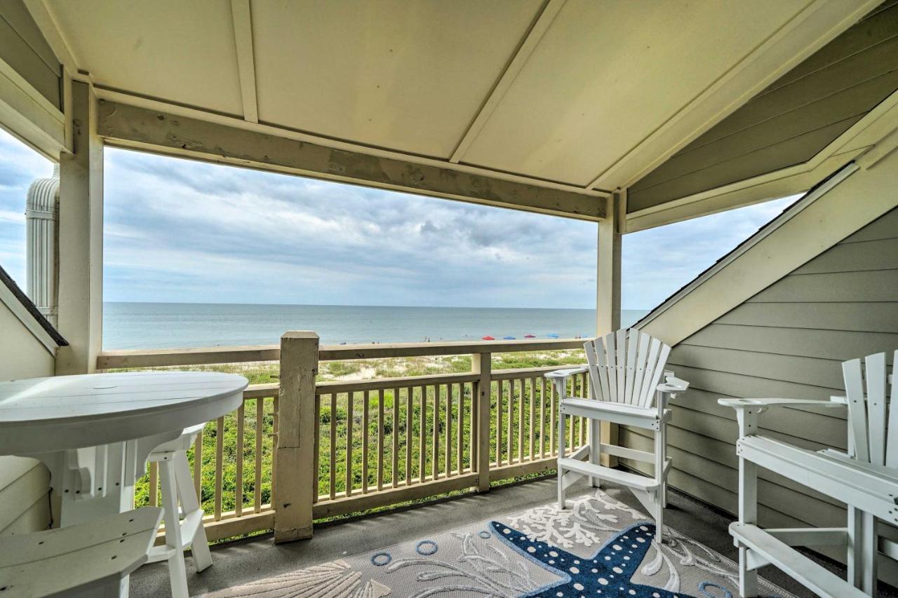 Beachfront Condo With Unobstructed Ocean Views! Ок-Айленд Екстер'єр фото